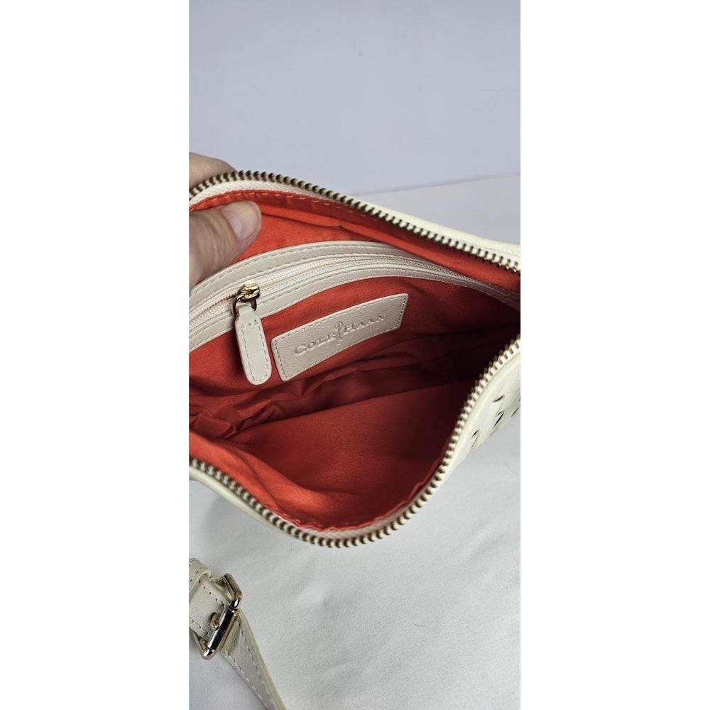 Cole Haan Ivory Woven Leather Crossbody Bag - Picture 5 of 9